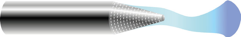 Incorrectly ground tungsten
